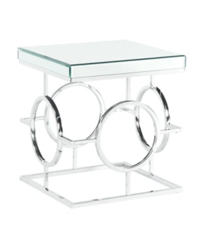 Picket House Furnishings Katie Square End Table In Chrome