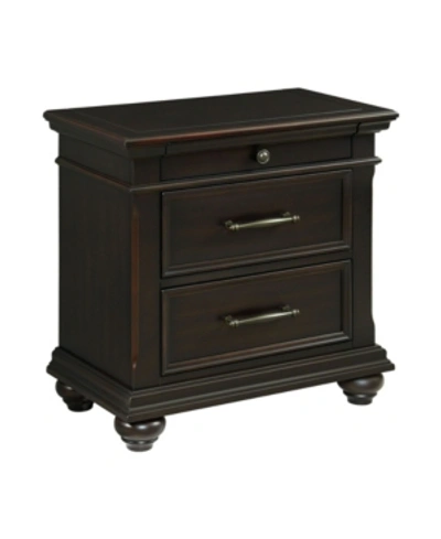 Picket House Furnishings Brooks 3-drawer Nightstand With Usb Ports In Brown