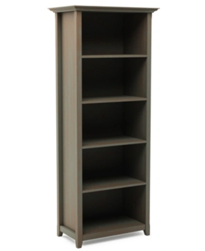 Simpli Home Amherst Bookcase In Grey