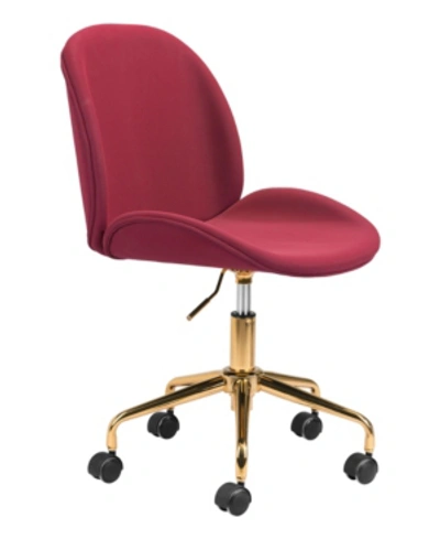 Zuo Miles Office Chair In Red