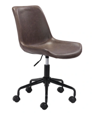 Zuo Byron Office Chair In Brown