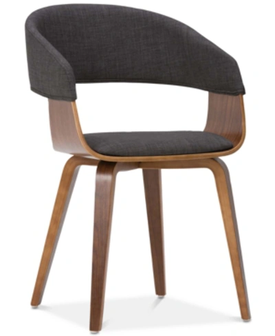 Simpli Home Berue Dining Chair In Charcoal