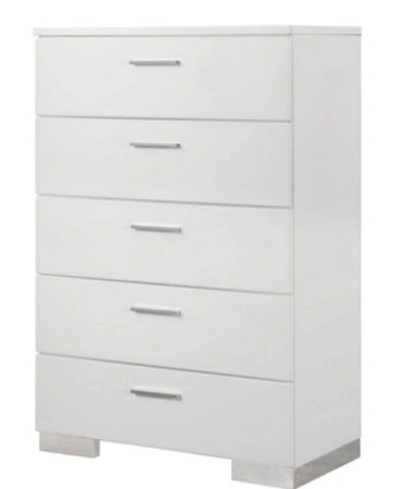Coaster Home Furnishings Felicity 5-drawer Chest In White
