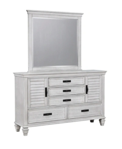 Coaster Home Furnishings Franco 5-drawer Dresser With 2 Louvered Doors In White
