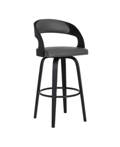 Armen Living Shelly 26" Counter Stool In Grey