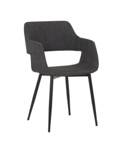 Armen Living Ariana Dining Chair In Charcoal