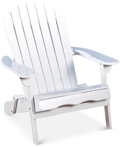Noble House Collyer Adirondack Chair In White