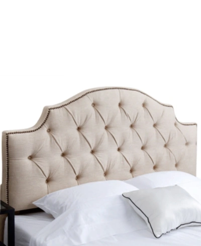 Abbyson Living Taylen Full/queen Headboard In Light Beige