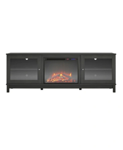 A Design Studio Mcnair Fireplace Tv Stand For Tvs Up To 70" In Black
