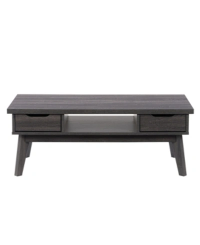 Corliving Hollywood Coffee Table In Dark Gray
