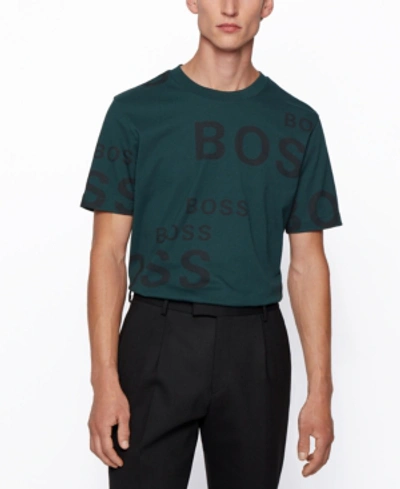 Hugo Boss Boss Men's Tiburt Regular-fit T-shirt In Open Green