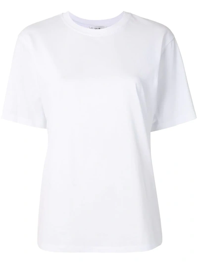 Victoria Victoria Beckham Round Neck Cotton T-shirt In White