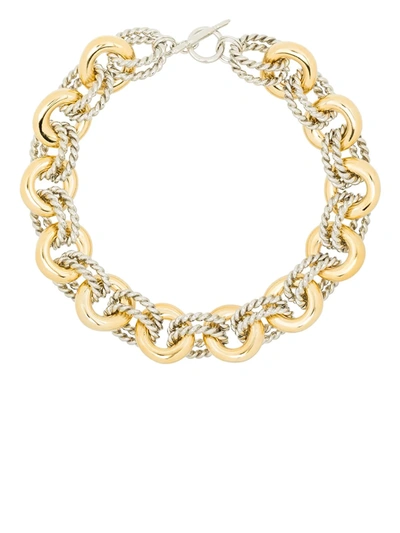 Kenneth Jay Lane Gold And Silver Tone Rope Chain Necklace