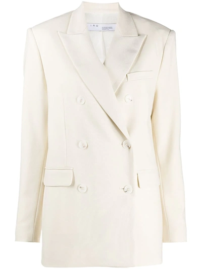 Iro Rachian Blazer In Beige Polyester In Neutrals