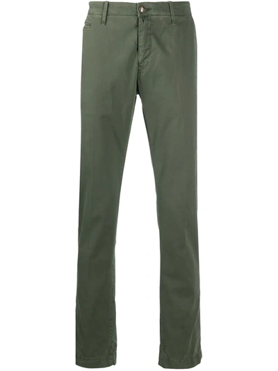 Jacob Cohen Bobby Comfort Chino Trousers In Green