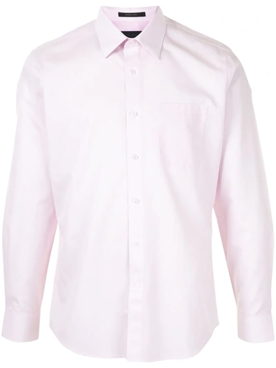 D'urban Plain Cotton Shirt In Pink