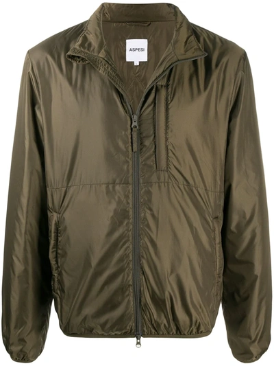 Aspesi Technical Light Jacket In Green