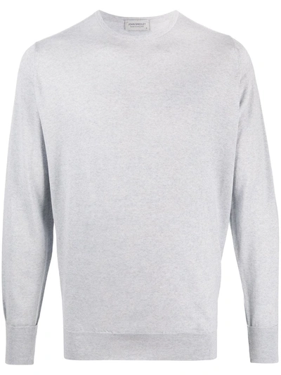 John Smedley Crewneck Jumper In Grey