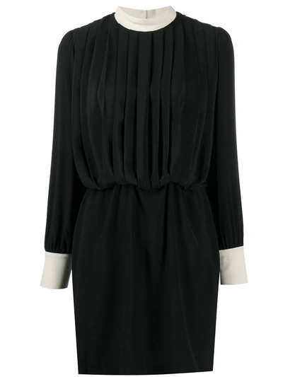 Department 5 Short Pleated Dress In Black