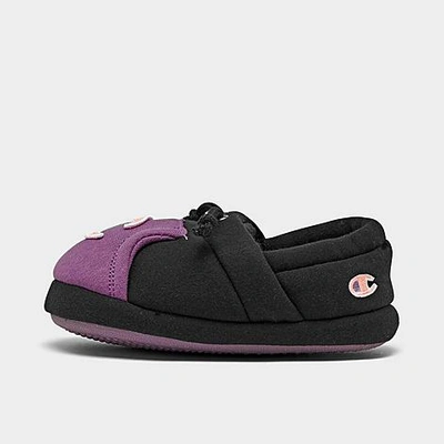 Champion Babies'  Girls' Toddler University Ii Colorblock Slippers Shoes In Purple/black