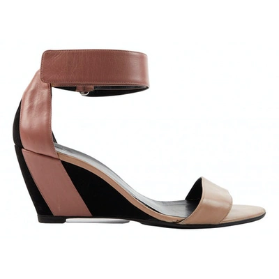 Pre-owned Pierre Hardy Leather Sandal In Pink