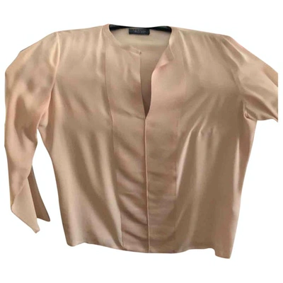 Pre-owned Lanvin Silk Blouse In Beige