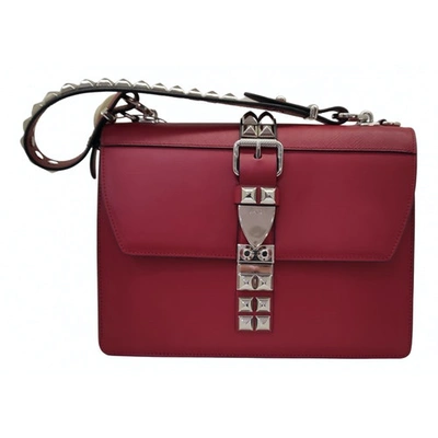 Pre-owned Prada Elektra Leather Handbag In Red