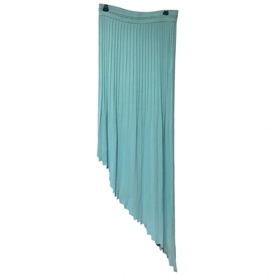 Pre-owned Vionnet Maxi Skirt In Turquoise