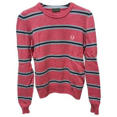 Pre-owned Fred Perry Wool Jumper In Pink