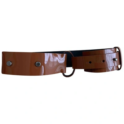 Pre-owned Marni Leather Belt In Camel