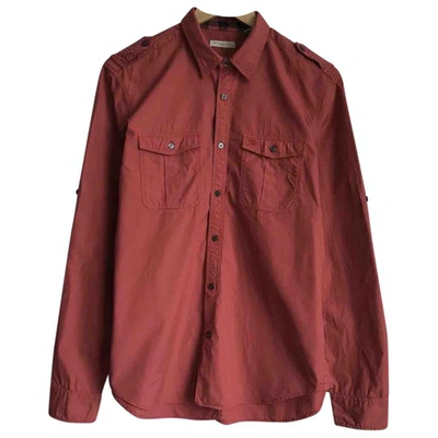 Pre-owned Burberry Shirt In Red
