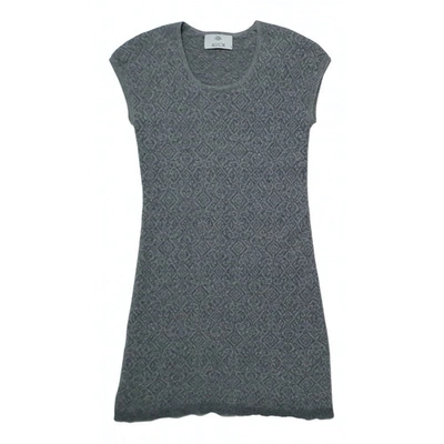 Pre-owned Allude Cashmere Mid-length Dress In Grey