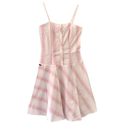 Pre-owned Lacoste Mid-length Dress In Pink