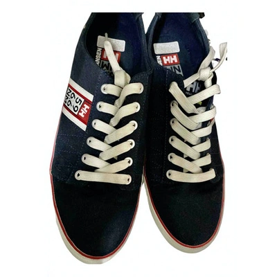 Pre-owned Helly Hansen Cloth Trainers In Navy