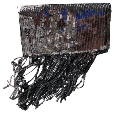 Pre-owned Galvan Glitter Clutch Bag In Metallic