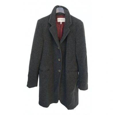 Pre-owned Pinko Cashmere Coat In Grey