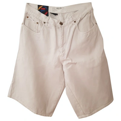 Pre-owned Fila White Denim - Jeans Shorts
