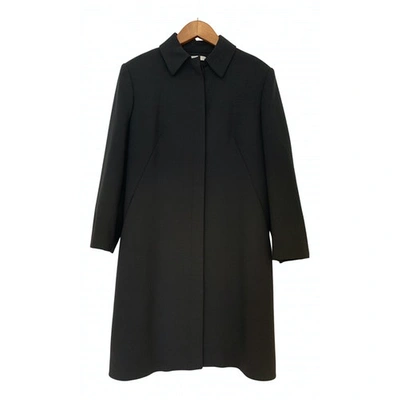 Pre-owned Paule Ka Wool Coat In Black