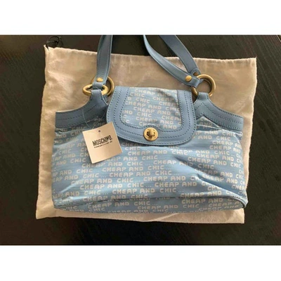 Pre-owned Moschino Cheap And Chic Handbag In Blue