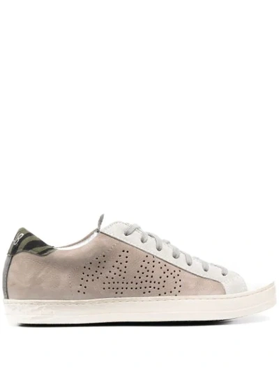 P448 John Perforated Low-top Sneakers In White