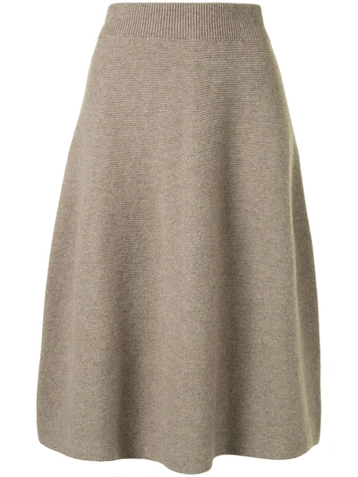 Christian Wijnants Kirani A-line Wool Skirt In Grey