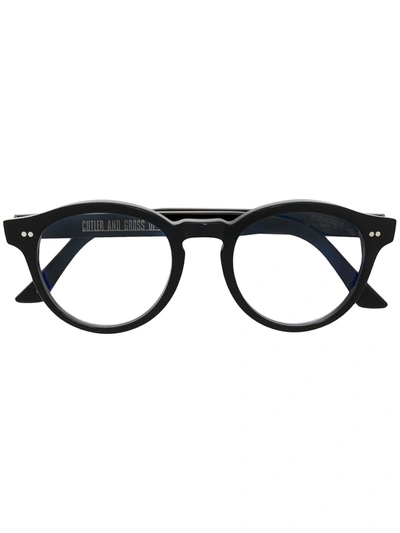 Cutler And Gross 1378 Round-frame Optical Glasses In 黑色