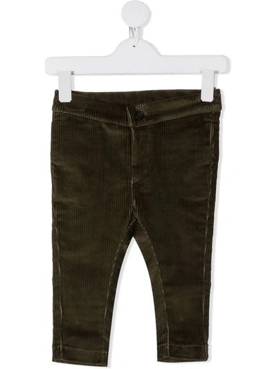 La Stupenderia Babies' Stretch-fit Corduroy Trousers In Green