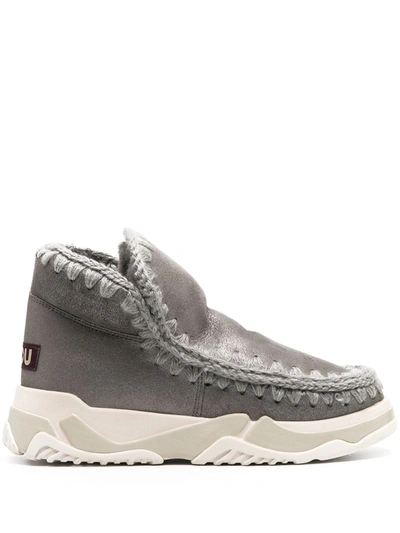 Mou Eskimo Sneaker Boots In Grey