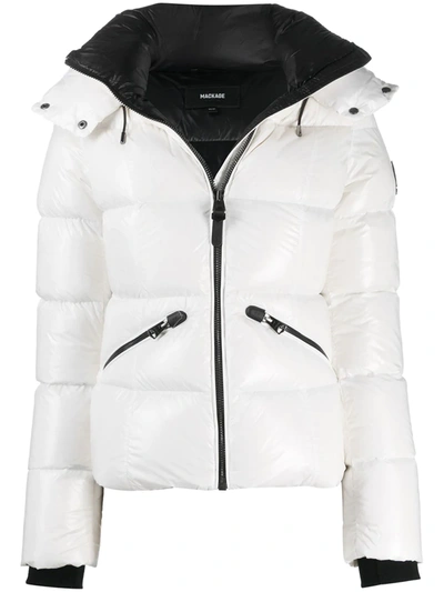 Mackage Hooded Puffer Jacket In White