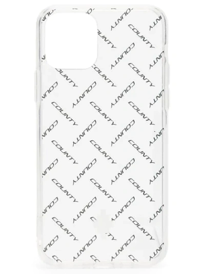 Marcelo Burlon County Of Milan Logo Print 11 Pro Iphone Case In White