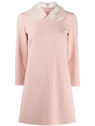 fitted lace wedding dress Peter Pan Pink Dress – Nou Nelle