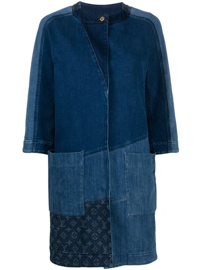 Pre-owned Louis Vuitton 2010s  Patchwork Denim Jacket In Blue