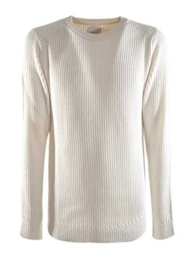 Bellwood Ribbed Cream Sweater In White