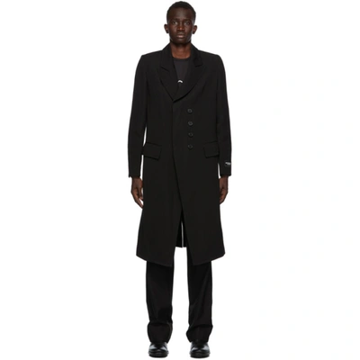 Ann Demeulemeester Ssense Exclusive Black God Of Wild Simplistic Coat In 099 Black